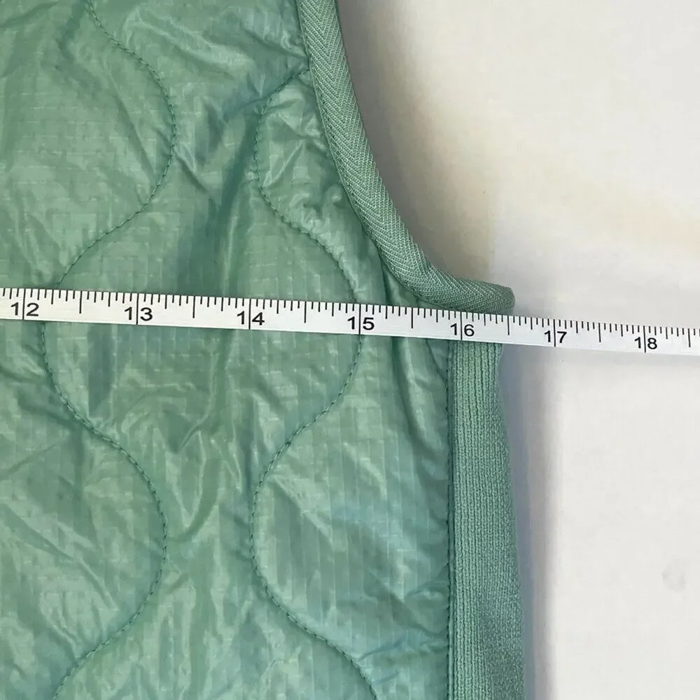 J. Crew Lightweight Mint Green Quilted Outdoor Puffer Vest, Athleisure, S